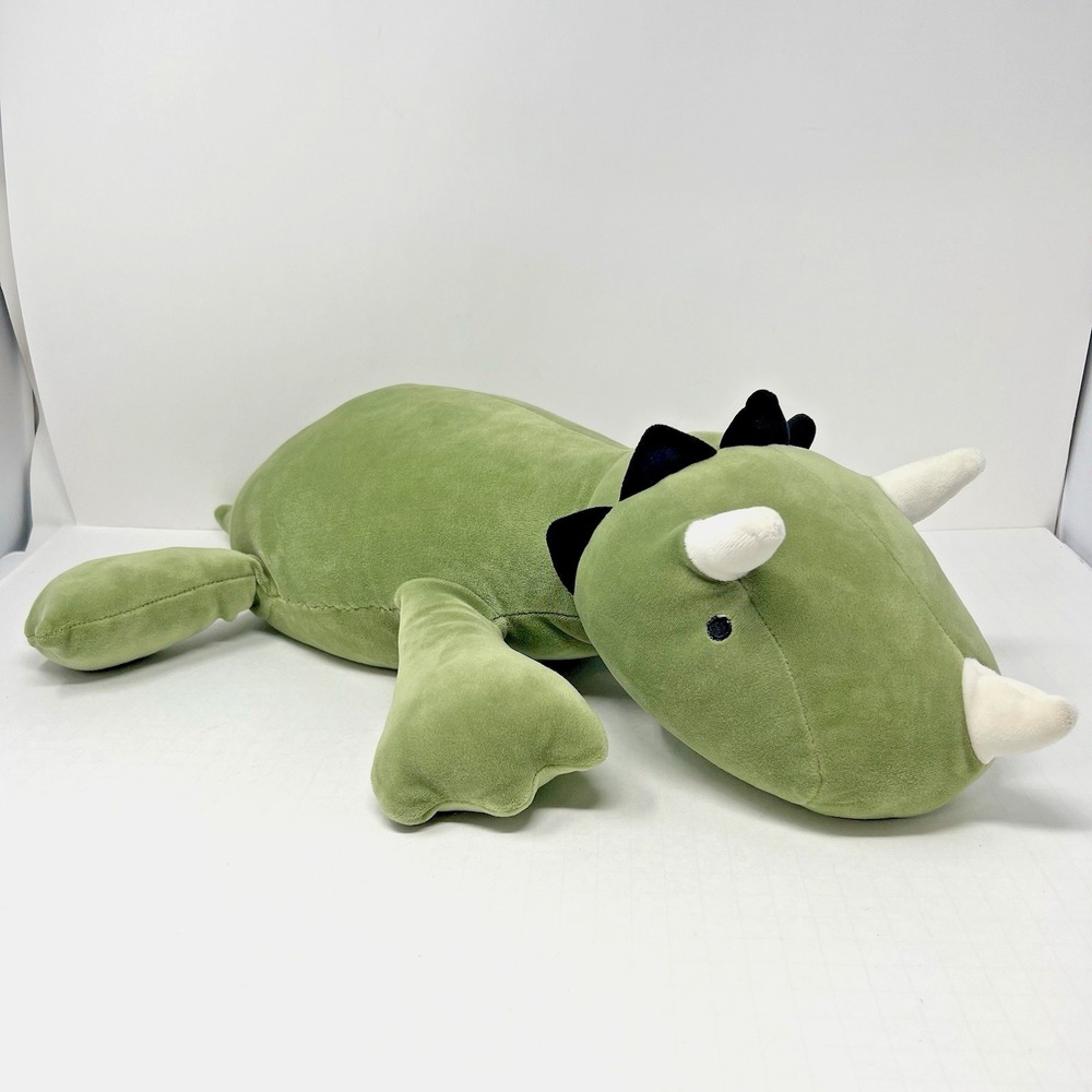 Pillowfort Large Weighted Dinosaur Plush‎ Triceratops Throw Stuffed Animal 24"